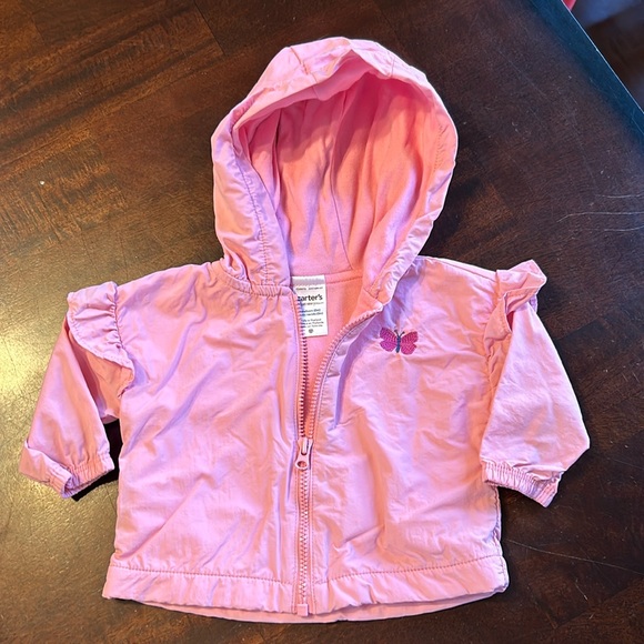 Just One You by Carter’s Other - Just One You by Carter’s Lined Hoodie WindBreaker Jacket Newborn Girl EUC Zip Up